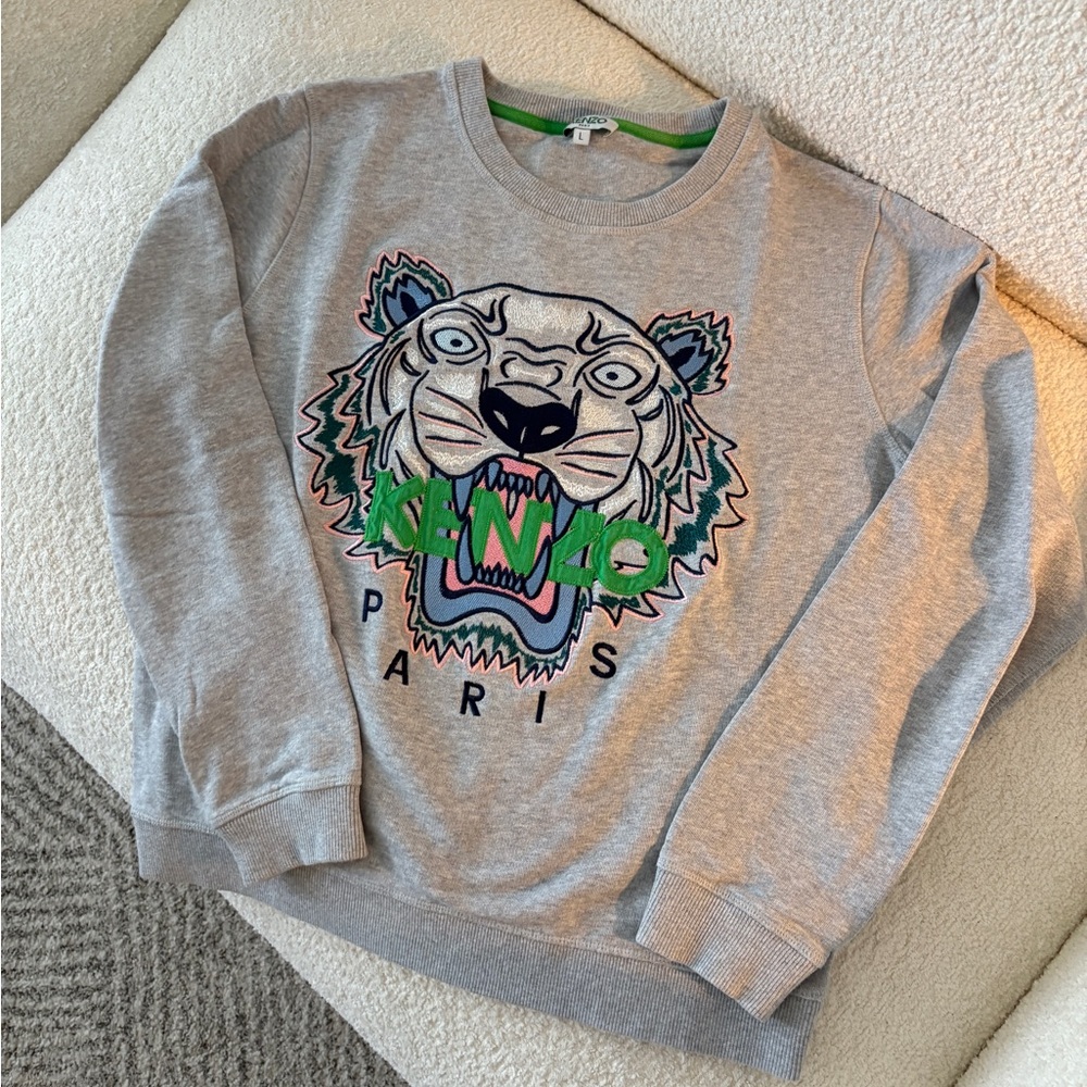 Kenzo Gray Tiger Sweatshirt